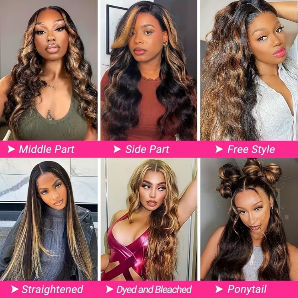 Vücut Dalgası Dantel Ön Peruk, - Lace Front Wigs incelemesi ve fiyatı