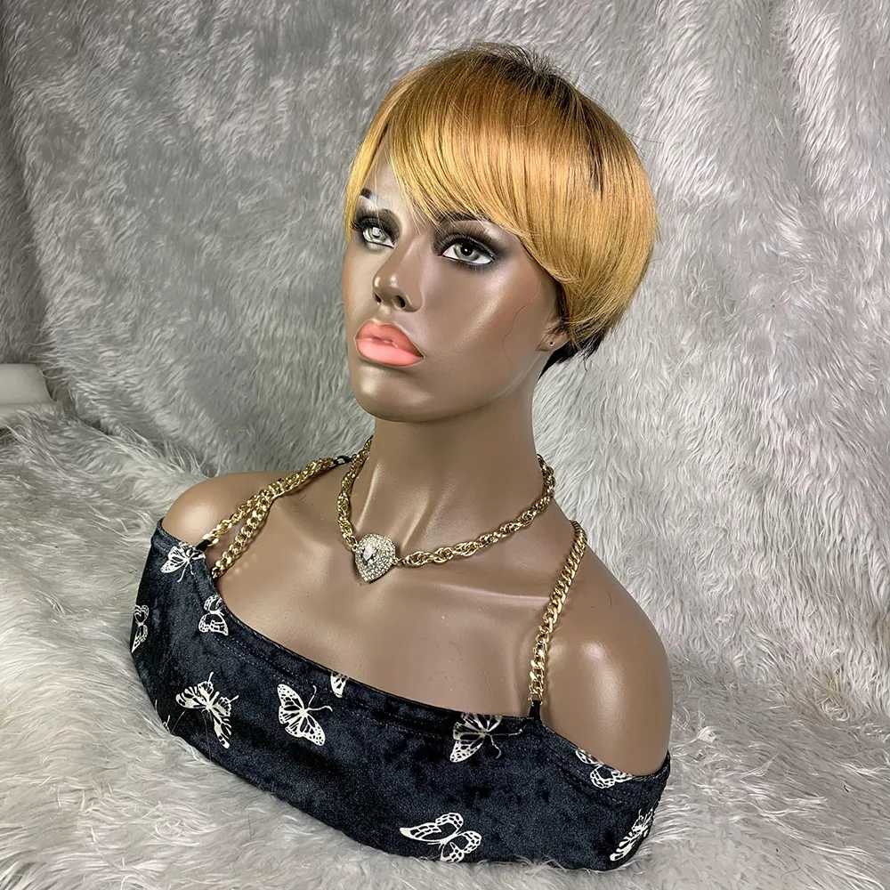 8 inç Kısa Remy Saç Peruk Brez - Short Pixie Cut Wig Human Hair Cheap incelemesi ve fiyatı