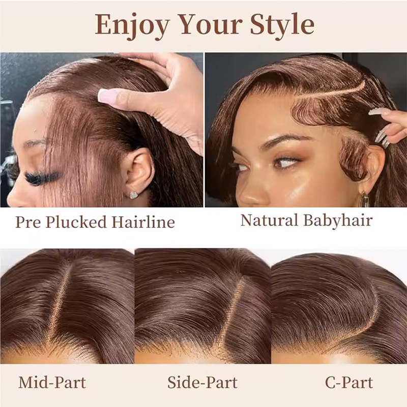 %220 Yoğunluklu 34 İnç Çikolat - Lace Front Wigs incelemesi ve fiyatı