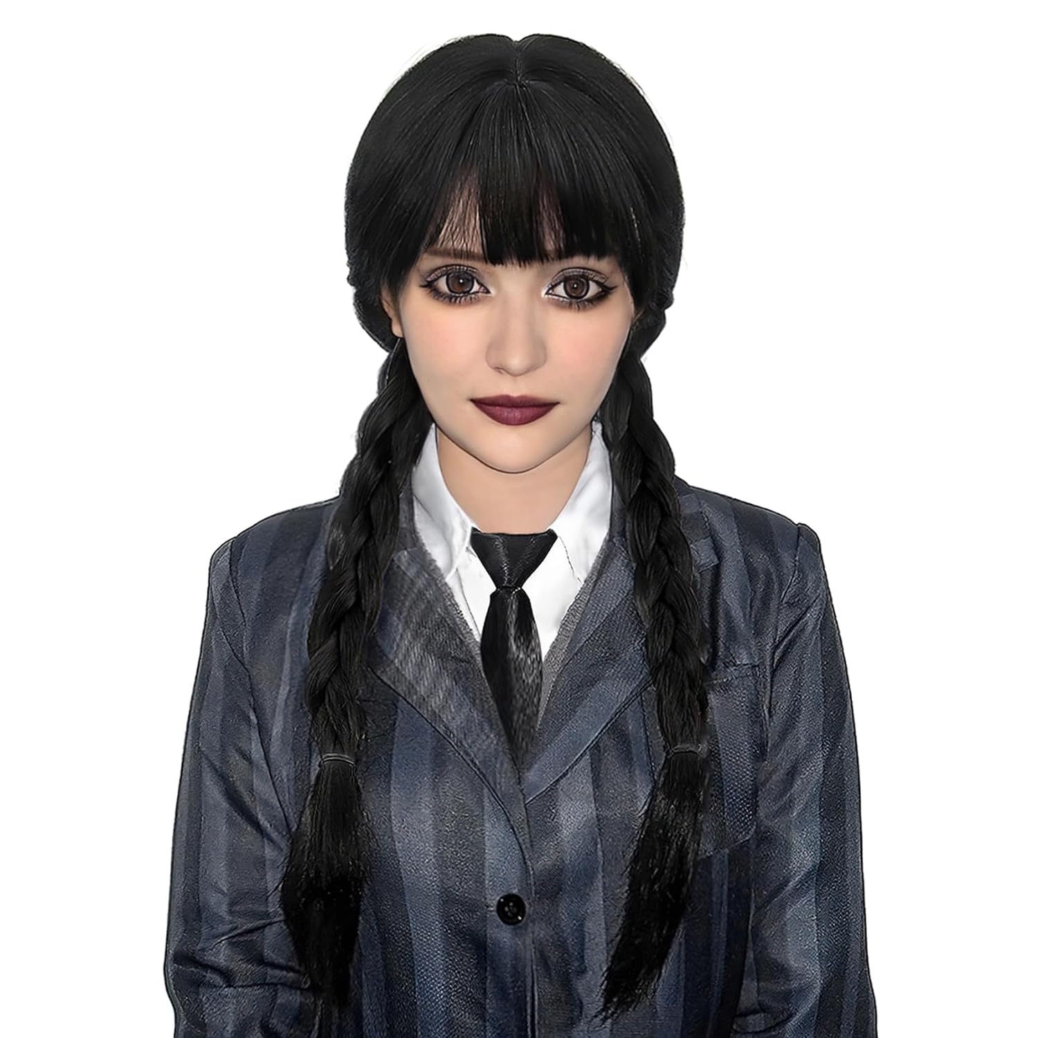 Uzun siyah örgülü peruk widnew - Synthetic Braided Wigs For Black Women incelemesi ve fiyatı