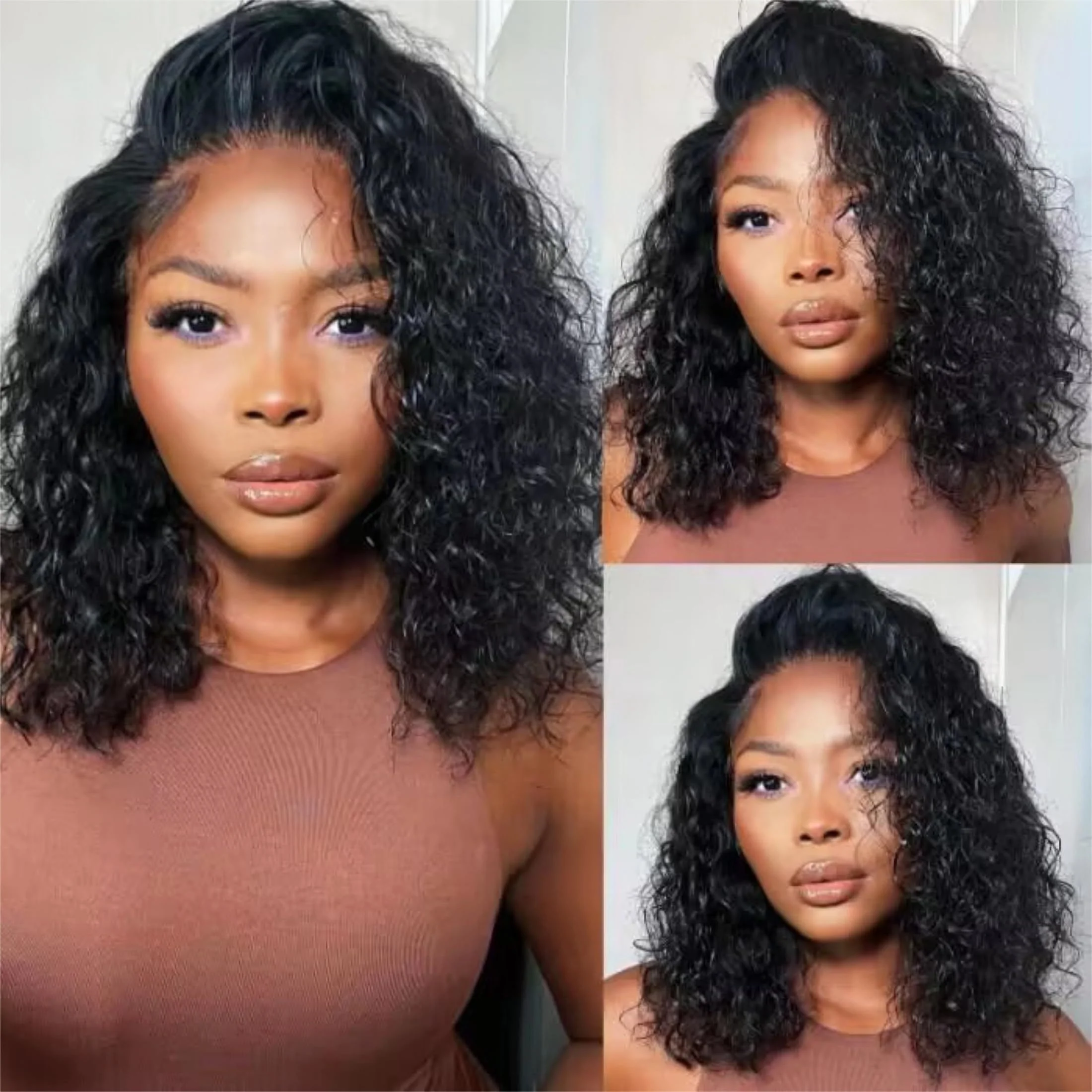 8-14 İnç Kısa Dalgalı Bob İnsa - Glueless Wear And Go Human Hair Wig incelemesi ve fiyatı