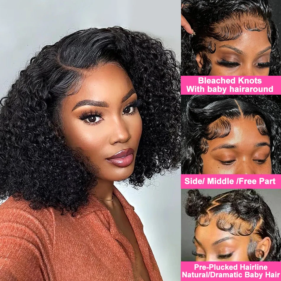 8-14 İnç Kısa Dalgalı Bob İnsa - Glueless Wear And Go Human Hair Wig incelemesi ve fiyatı