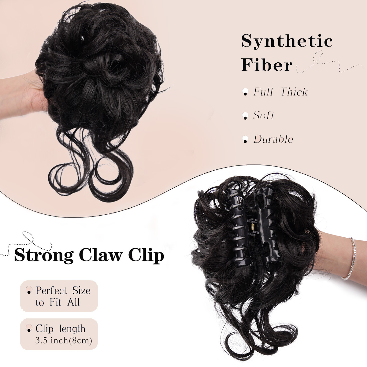 Dağınık Topuz Saç Parçası Penç - Claw Clip Messy Bun Hair Piece incelemesi ve fiyatı